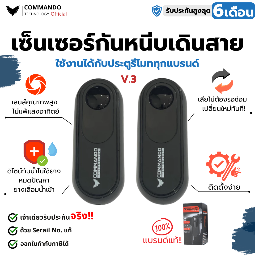 เซ็นเซอร์กันหนีบเดินสาย