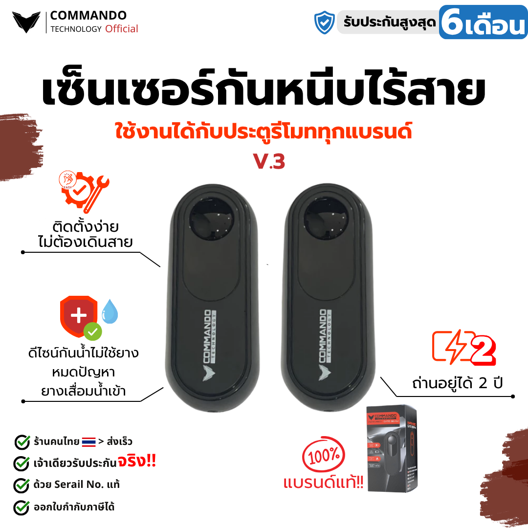 เซ็นเซอร์กันหนีบไร้สาย